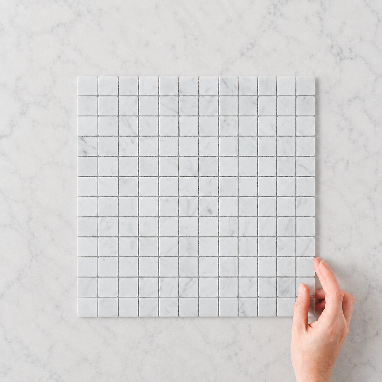 Venice, Bianco Carrara 23x23mm