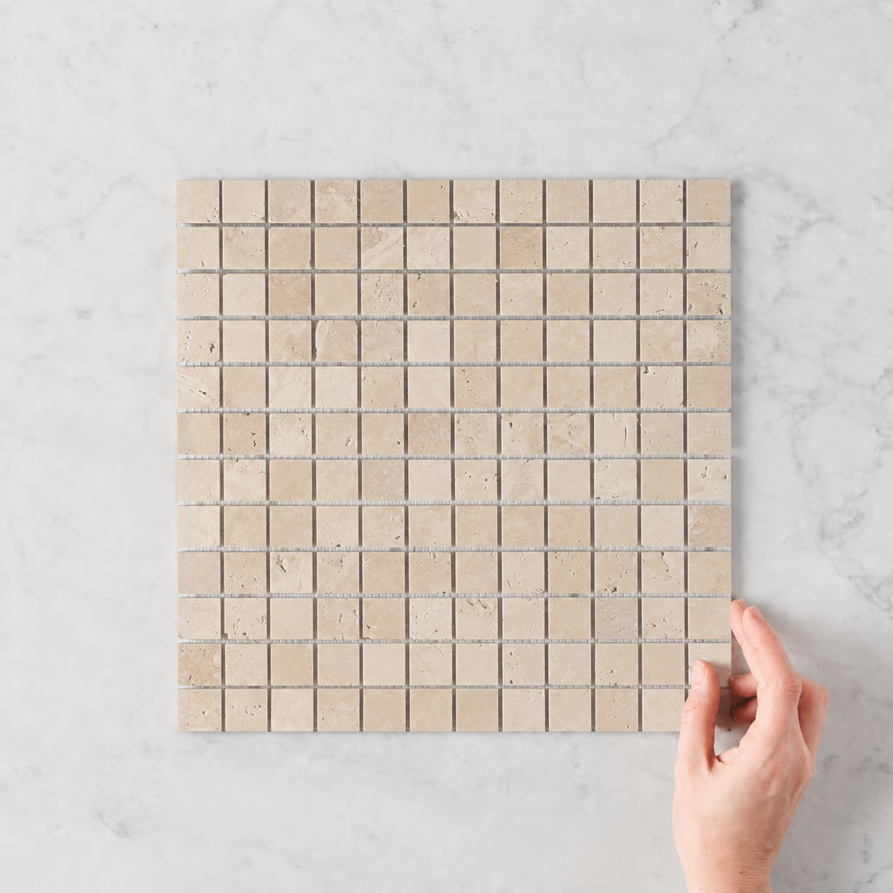 Venice, Travertine Navona 23x23mm