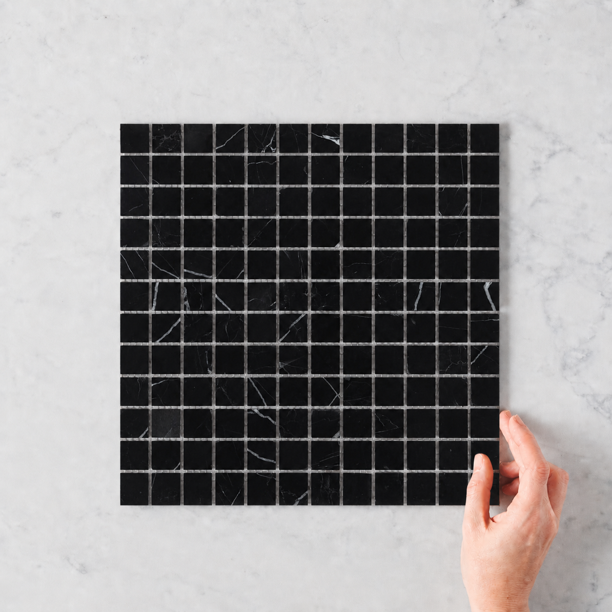 Venice, Nero Marquina 23x23mm